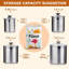 Ensemble de 4 pots de cuisine Cooks Standard Classic en acier inoxydable avec couvercle en verre-93266651