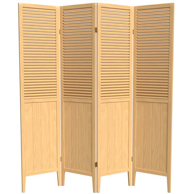 Sanson 70'' H Solid Wood Folding Room Divider