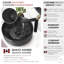 Drain escamotable pour meuble-lavabo de salle de bain avec couvercle en céramique noire STY sujets Élan-114825719