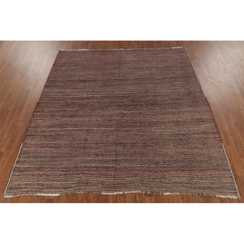 Tapis carré en laine Kilim