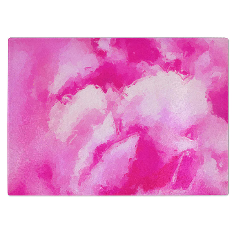 Tempered Glass Petals in Bloom Chopping Board, 39 cm W x 28.5 cm L