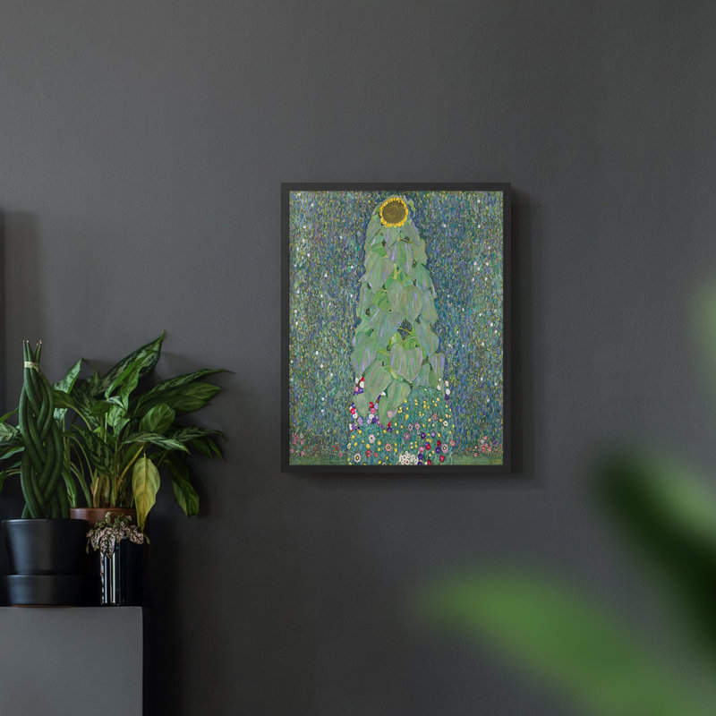" Gustav Klimt XVIII ", 10" H x 8" W, Black