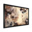 Abstrait art abstrait en marbre brun - art mural moderne sur toile-2091618499-2091618498