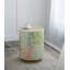Tabouret de jardin cylindrique avec table d'appoint D14 x 18 po vert / rose