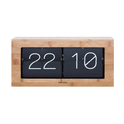 Modern & Contemporary Digital Bamboo Wood Electric Tabletop Clock
