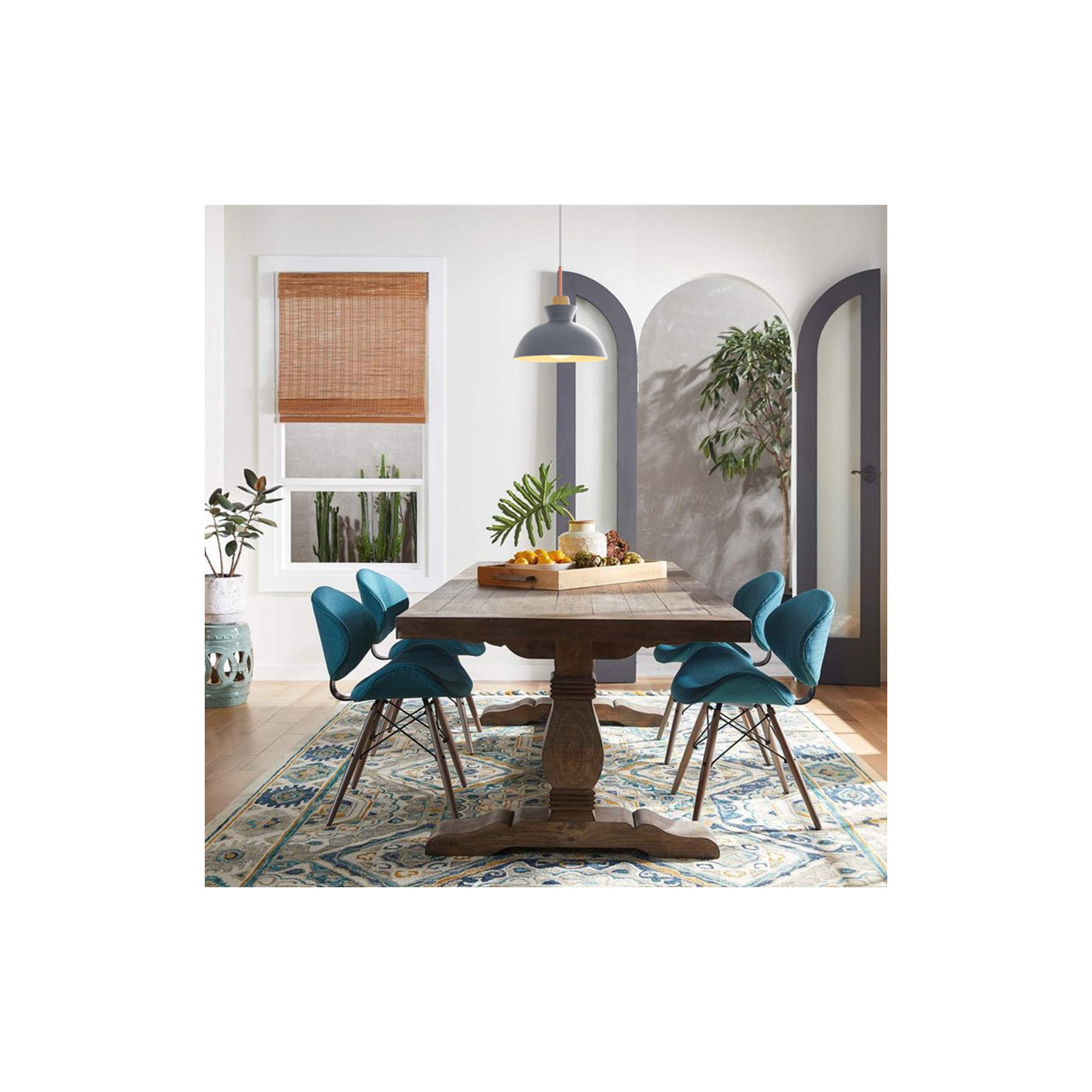 Ozma 1 - Light Single Dome Pendant, Gray
