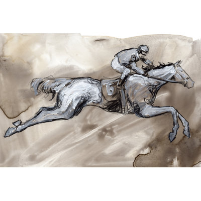 Off to the Races II by Jennifer Paxton Parker - Painting