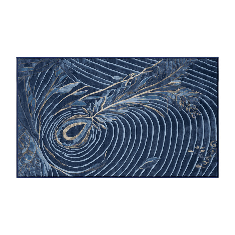 Tapis gris soyeux et moelleux, Rectangle de 5 pi x 8 pi