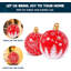 2 pièces de boules de Noël rouges gonflables