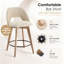 Tabouret de comptoir pivotant de style Mid-Century 26 po Wylee-477407159