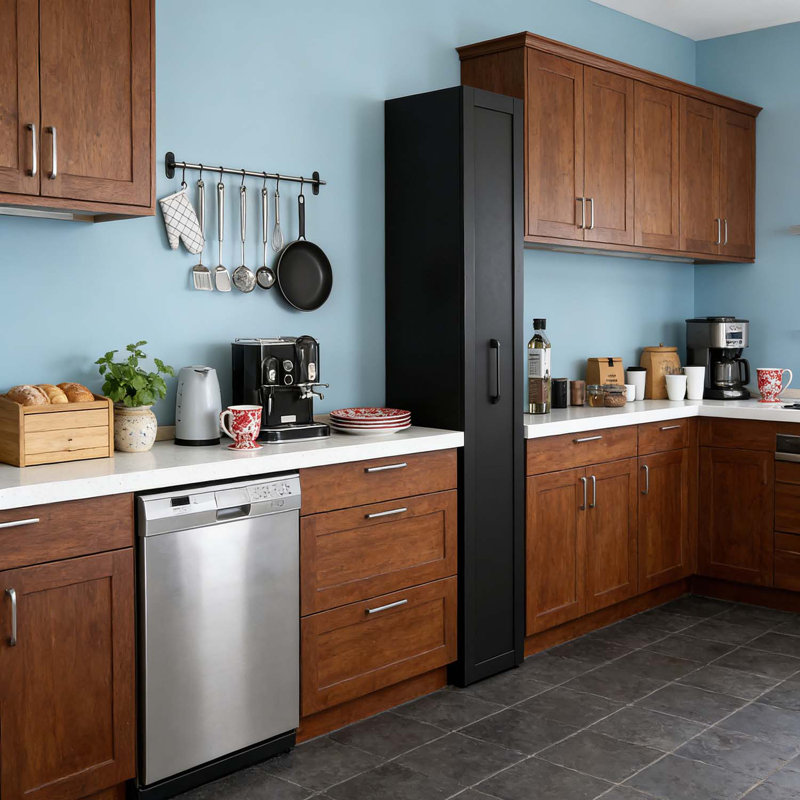 6-Tier Narrow Rolling Cabinet For Kitchen And Small Spaces