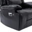 Fauteuil inclinable de cinéma maison manuel 3 places avec bande lumineuse Lawson Lawson-58359814