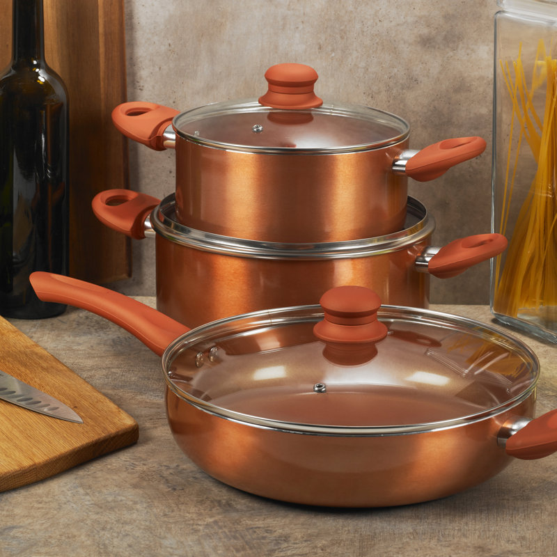 Symple Stuff Thura Non-Stick Aluminum Stock Pot, 25 cm