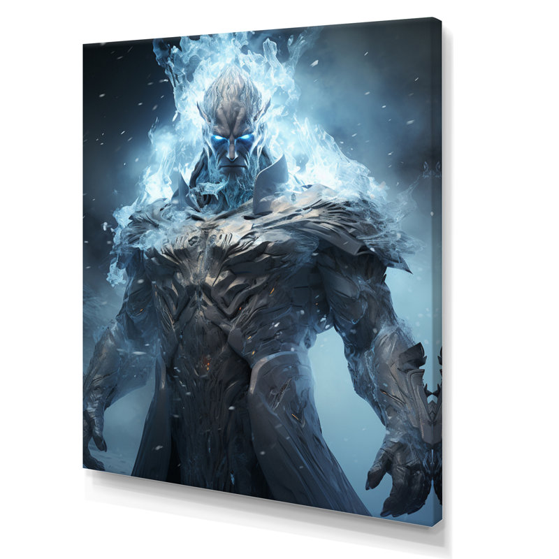 «Cold Force Villian» sur impression sur toile, H 40 po x l 30 po x P 1,5 po, Toile tendue