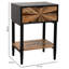 Alderwood 41cm W Manufactured Wood Bedside Table