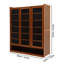 Range-chaussures 20 portes en bambou avec portes