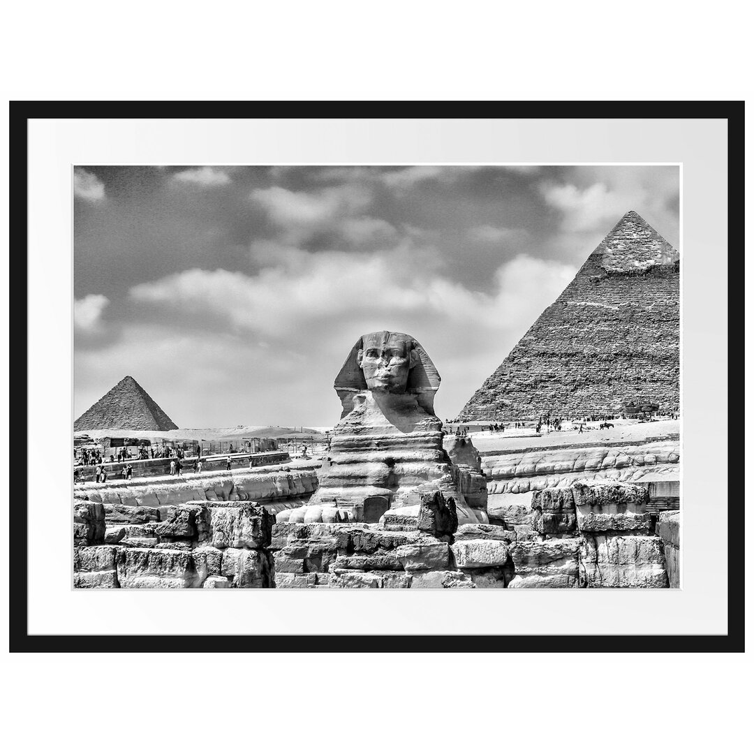 Gerahmtes Poster Große Sphinx von Gizeh