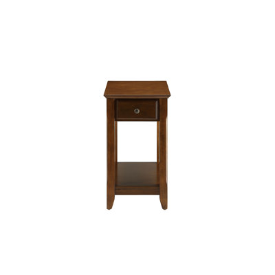 Bertie Walnut Finish Accent Table