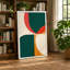 Chromatic Quadrants Geometric - Wrapped Canvas-131762030-131762029