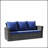 67.7 Inch All-Weather Wicker 3-Seat Patio Sofa With Plush Blue Cushions, Durable And Stylish For Outdoor Relaxation-228680677-228680679