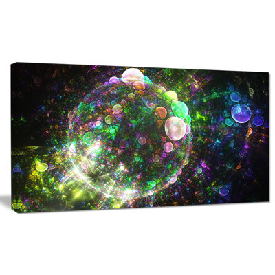 " Multi-Color Spherical Planet Bubbles "