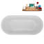 Baignoire autoportante 59 "avec drain interne Streamline-102144227