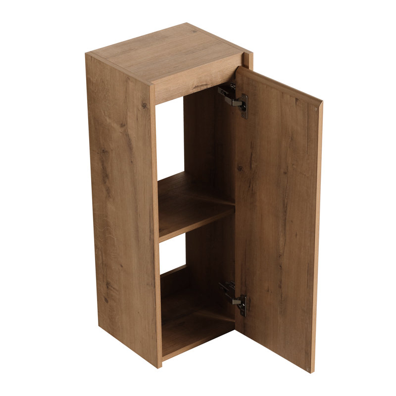 12" Wall Mounted Bathroom Side Cabinet, Soft Close, Stylish Look Mounted, For Peaceful Bath