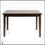 Ensemble de salle à manger 5 pièces au fini cerisier foncé foncé avec 4 chaises en similicuir noir, mobilier de cuisine durable et élégant