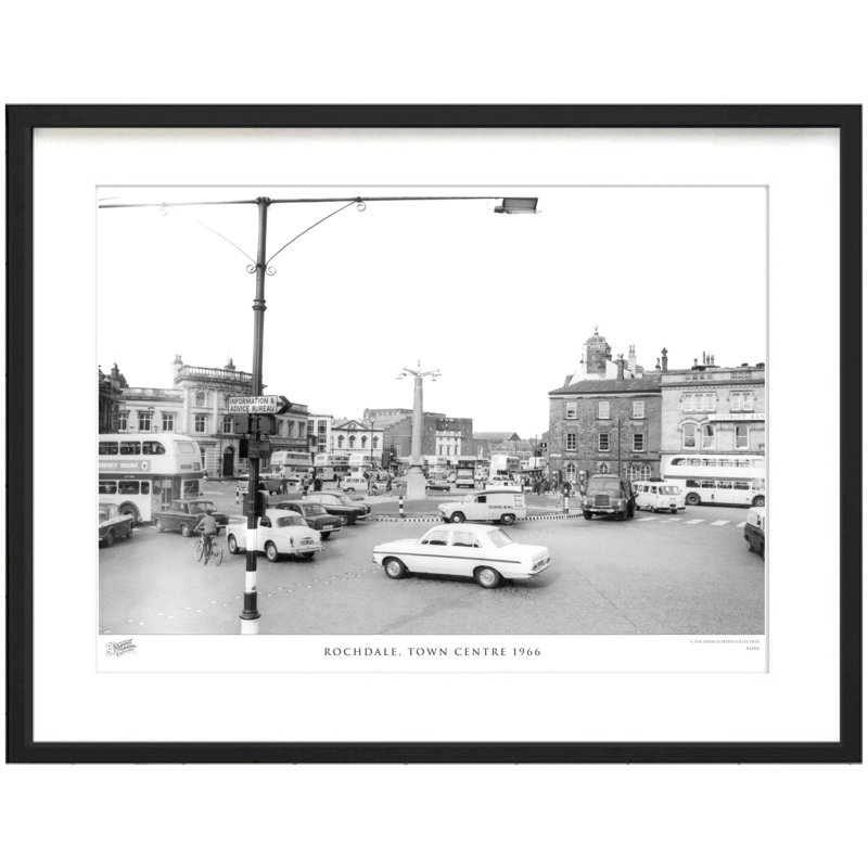 Rochdale, Town Centre 1966 by Francis Frith - Single Picture Frame Print, 40cm H x 50cm W x 2.3cm D