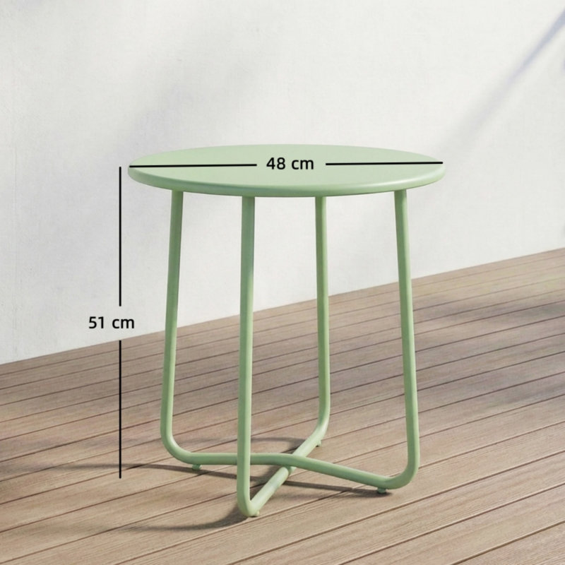 Metal Outdoor Bistro Table , 48cm W 48cm D