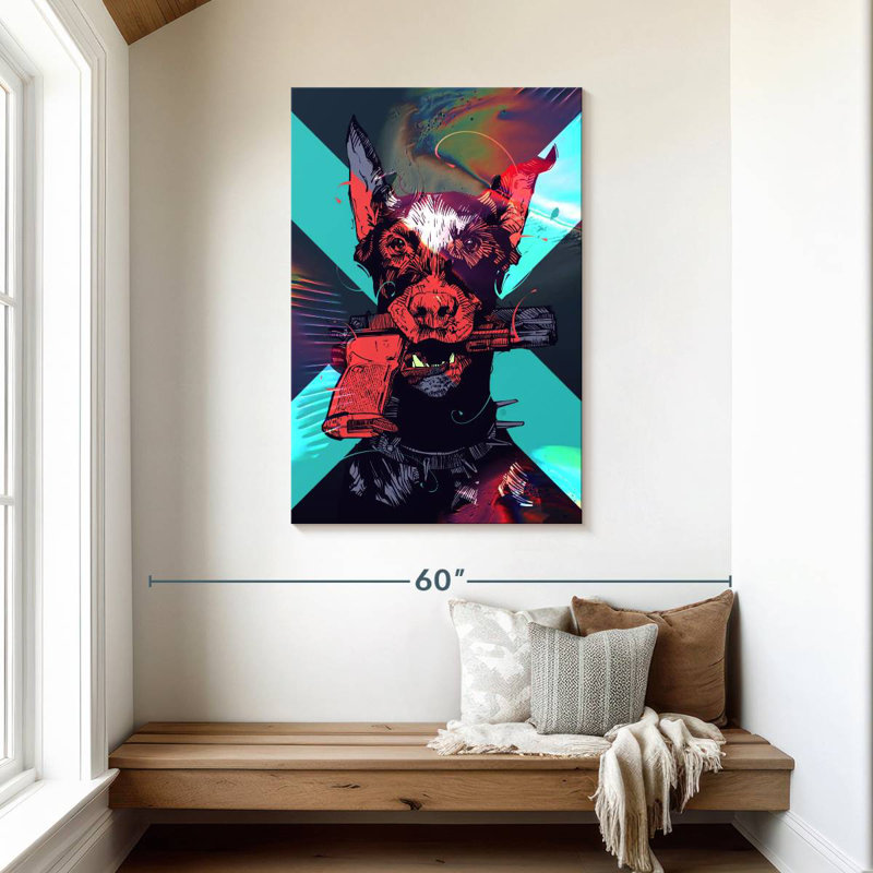 Brampt Dobergun, 45" H x 30" W