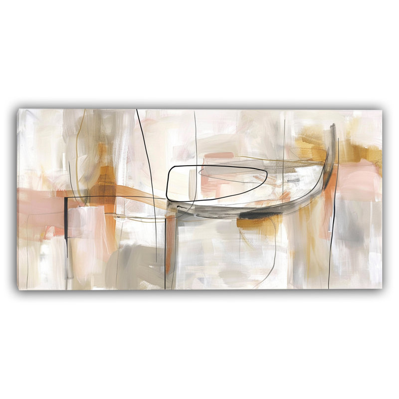 Art mural sur toile Earthline Flow, L 48 po x H 24 po x P 1,5 po