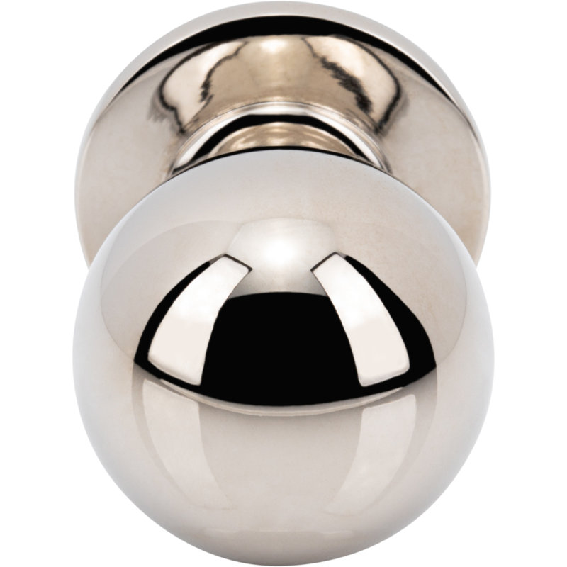 Divina 1" Diameter Round Smooth Knob, Polished Nickel
