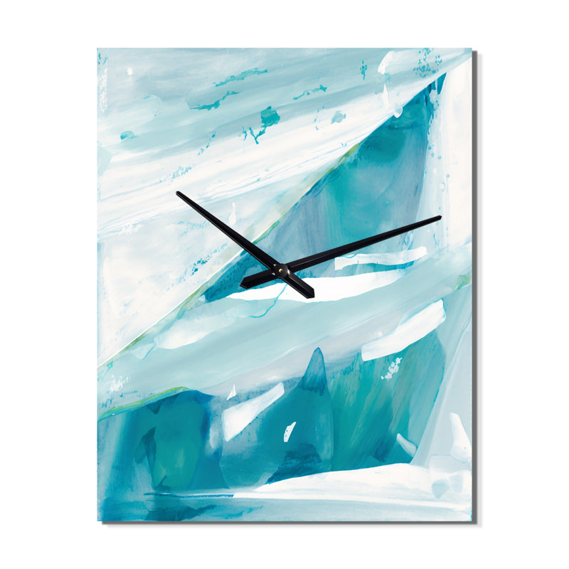 Jennavee - Horloges murales abstraites à encre liquide, Moyen