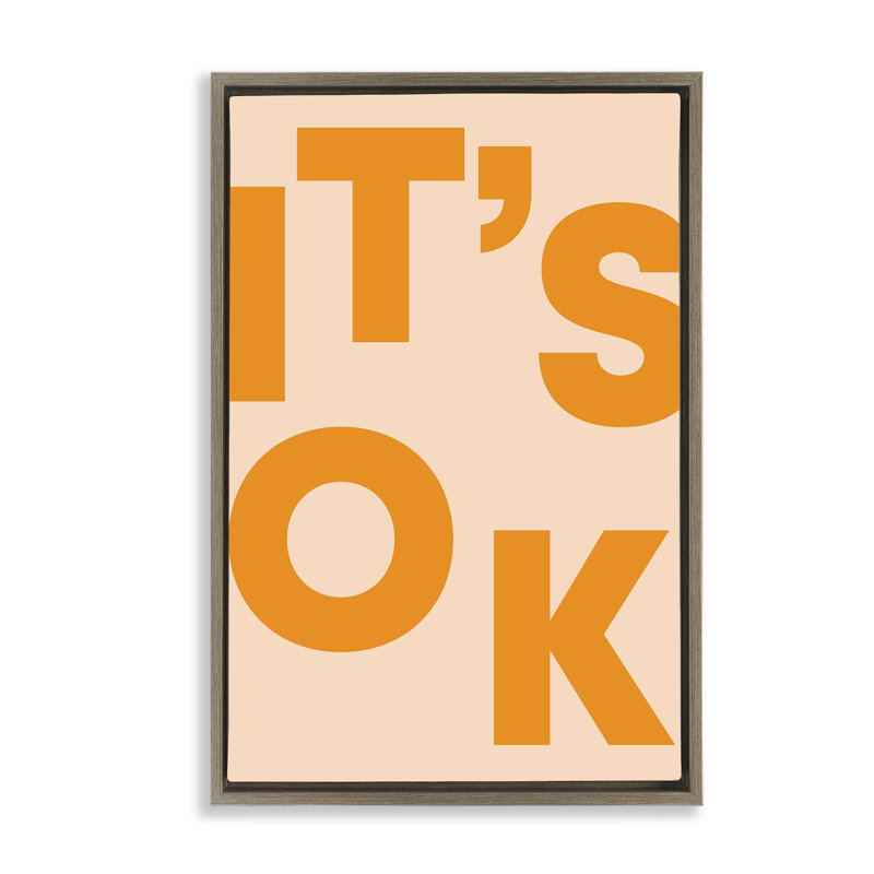 "It's OK" par Incado, Cadre flottant orme Montalcino, H 31 po x l 21 po