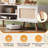 TV Stand For 65 Inch TV, 58" Boho Entertainment Center,  TV Console With 2 Storage Cabinets-1243503317