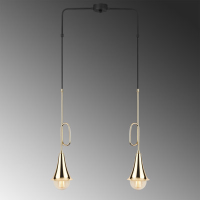 Luminaire suspendu à 2 lumières pour îlot de cuisine Lina