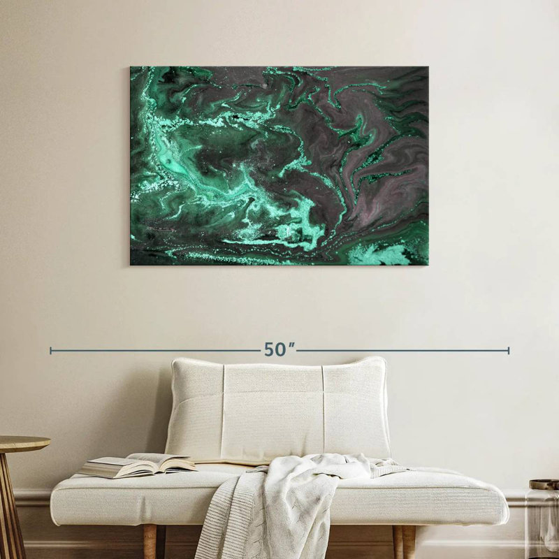Abstrait marbre acrylique Avery, H 26 po x l 39 po