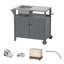 Station de cuisson pour l'extérieur modulaire autoportante en acier inoxydable avec armoire HEPE 42 "304-108487365