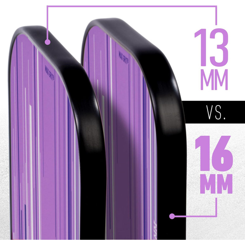 Palette de pickleball 16 mm Franklin Sports Signature Series Pro avec MaxGrit, lilas