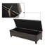 Banc de rangement rembourré en similicuir-475071750