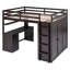 Lit mezzanine avec tiroirs, bureau et garde-robe-662421410