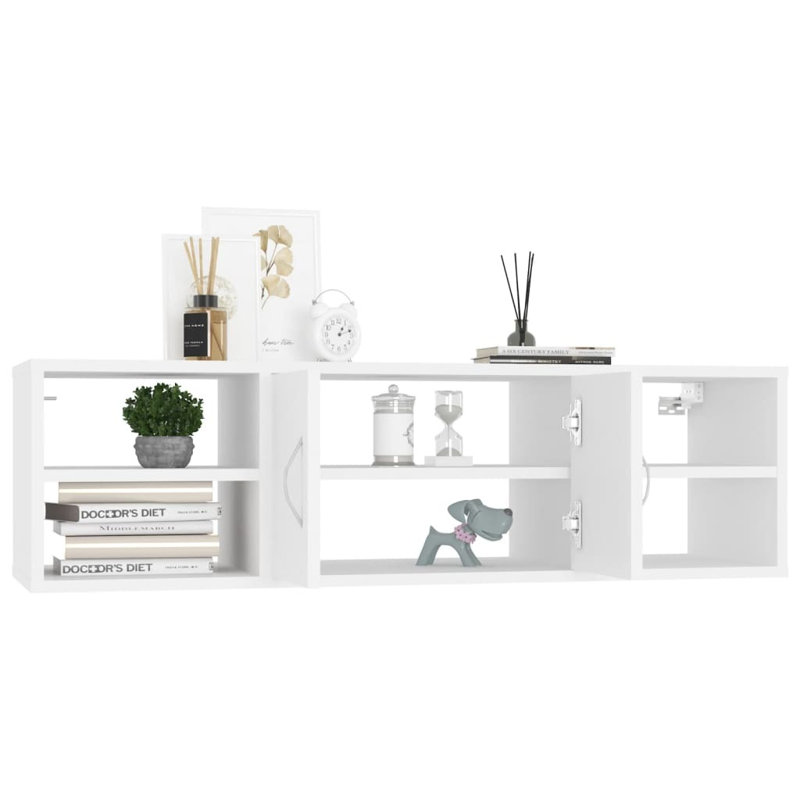 Glendel 4 Piece Accent Shelf, White