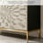 Simplicity Solid Wood Metal Rectangle Sideboard