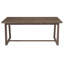 Table d'extérieur pour patio, cour et jardin, finition brune-1667645977