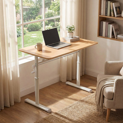 Manual Height Adjustable Desk with Crank Handle
