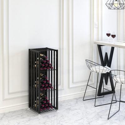 Lacey 48 - Bottle Wine Bottle Rack in Black