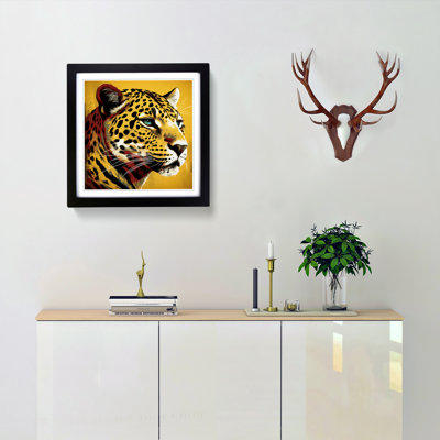 Leopard Retro Art No.4 - Framed Print
