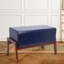 Tabouret en bois rembourré Mid Century-296692393