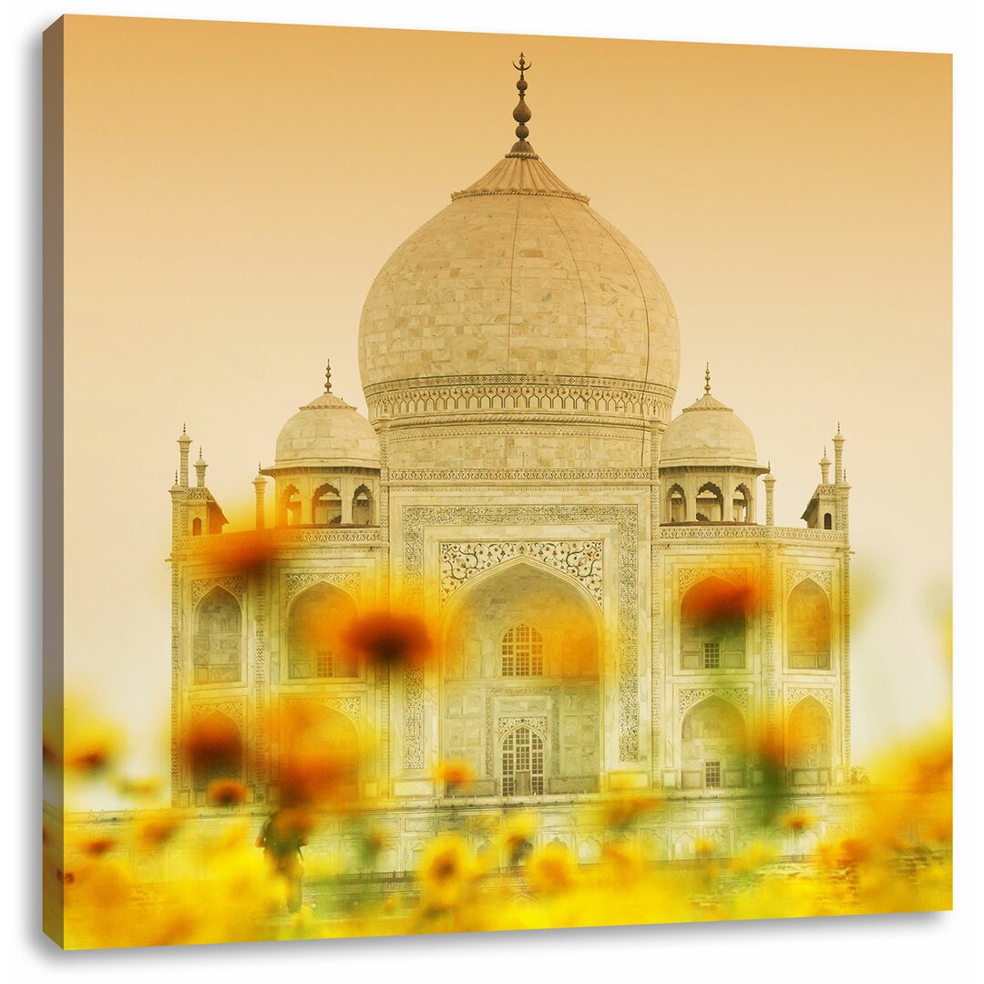 Leinwandbild Taj Mahal im Sommer